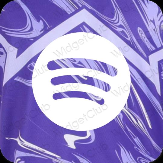 Esthetische Spotify app-pictogrammen