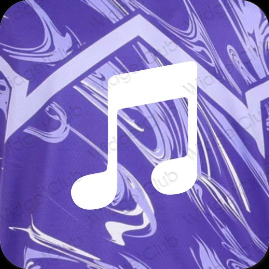 Ästhetische Music App-Symbole