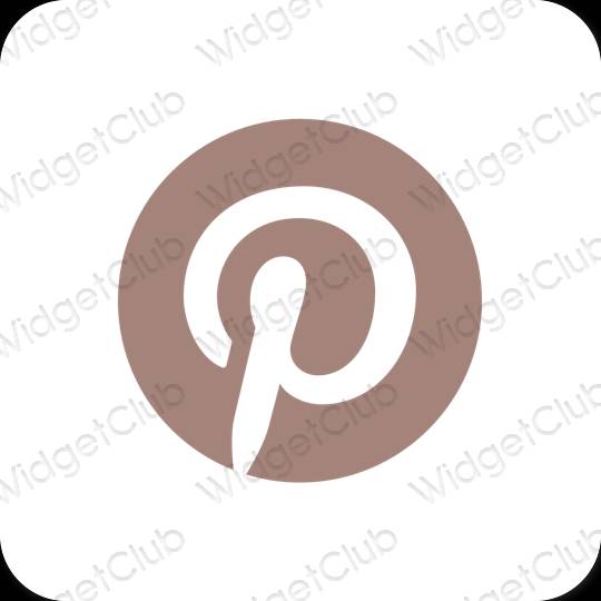 Esthetische Pinterest app-pictogrammen