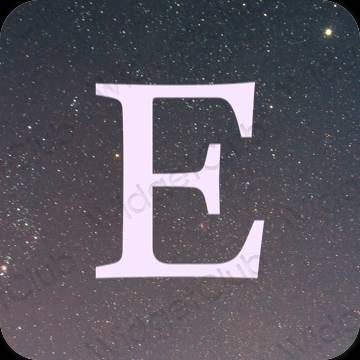 Ästhetisch Violett Etsy App-Symbole