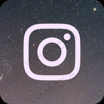 Estetic Violet Instagram pictogramele aplicației