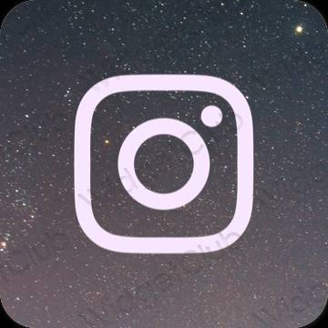 Ästhetisch Violett Instagram App-Symbole