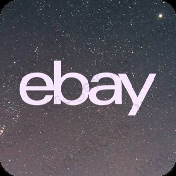Естетичний фіолетовий eBay значки програм