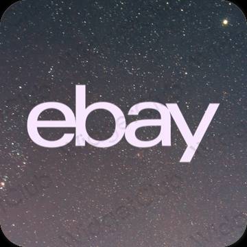 Aesthetic purple eBay app icons