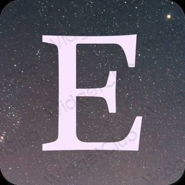 Estetické Fialová Etsy ikony aplikácií