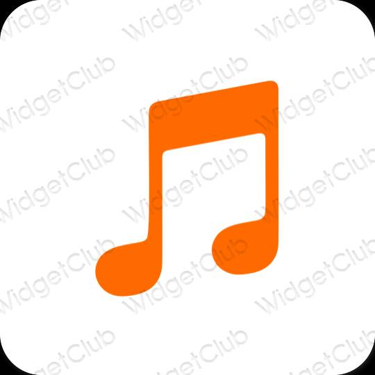 نمادهای برنامه زیباشناسی Apple Music