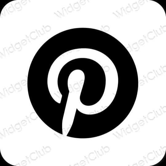 Icônes d'application Pinterest esthétiques