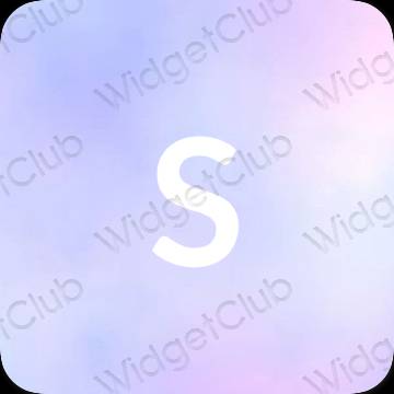Aesthetic pastel blue SHEIN app icons