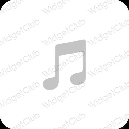 Esthetische Music app-pictogrammen