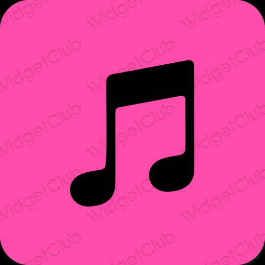 Гоо зүйн нил ягаан Apple Music програмын дүрс