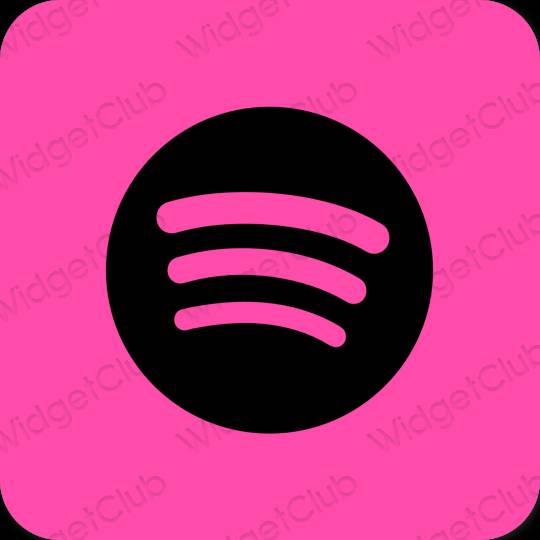 Estético púrpura Spotify iconos de aplicaciones