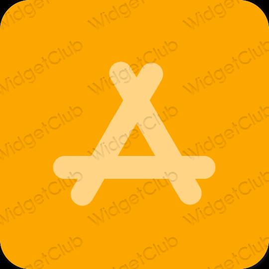 Estetico arancia AppStore icone dell'app