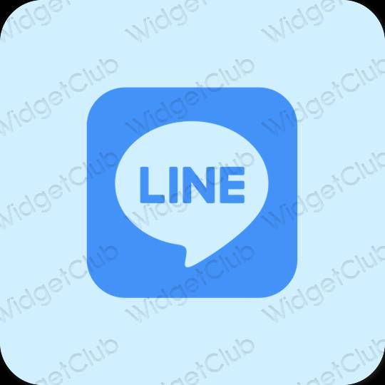 Estetisk lila LINE app ikoner