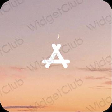 Aesthetic brown AppStore app icons