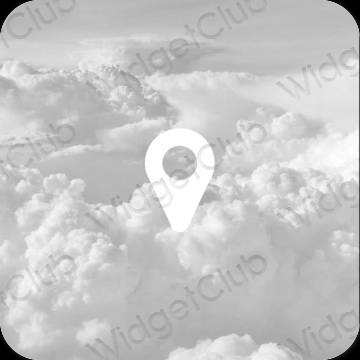 Esthetische Map app-pictogrammen