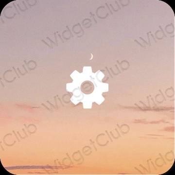 Esthetische Settings app-pictogrammen