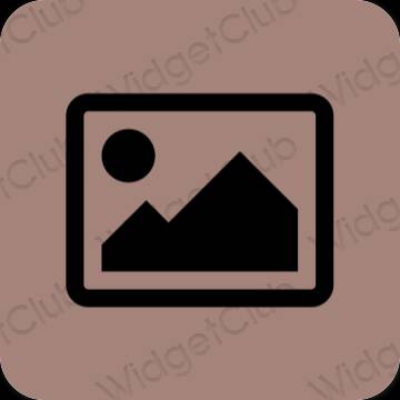 Ästhetisch braun Photos App-Symbole