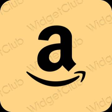 Естетски браон Amazon иконе апликација