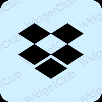 Estetsko vijolična Dropbox ikone aplikacij