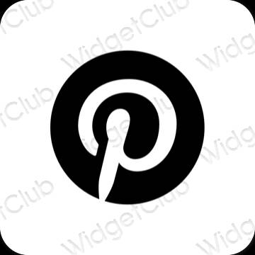 جمالية Pinterest أيقونات التطبيقات