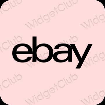 Icônes d'application eBay esthétiques