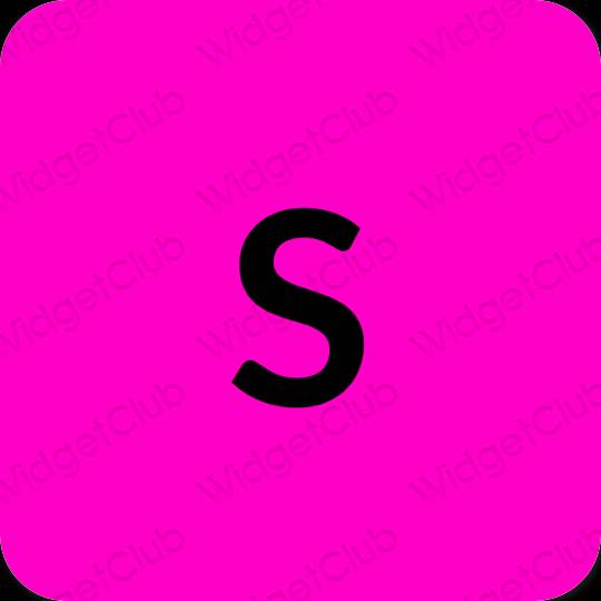 Estético púrpura SHEIN iconos de aplicaciones