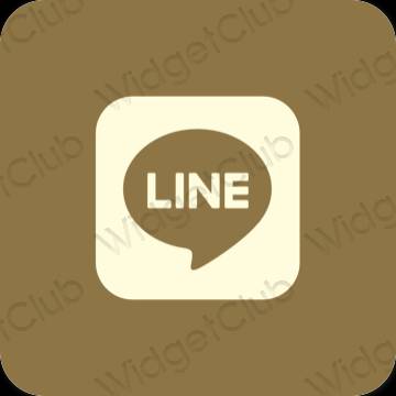 Эстетические LINE значки приложений