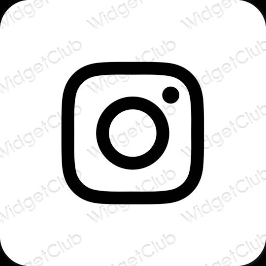 Pictograme pentru aplicații Instagram estetice