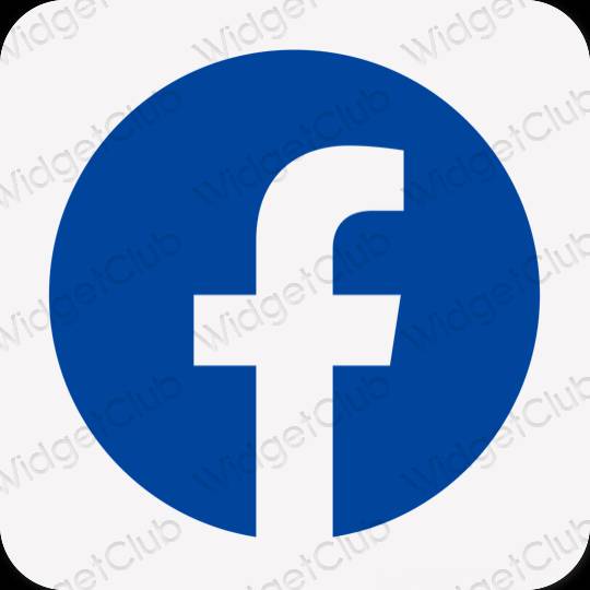 審美的 紫色的 Facebook 應用程序圖標
