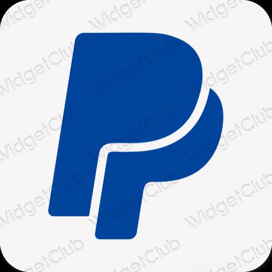 Estetické Fialová Paypal ikony aplikácií