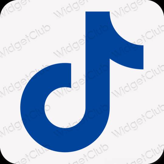 Estetico blu TikTok icone dell'app