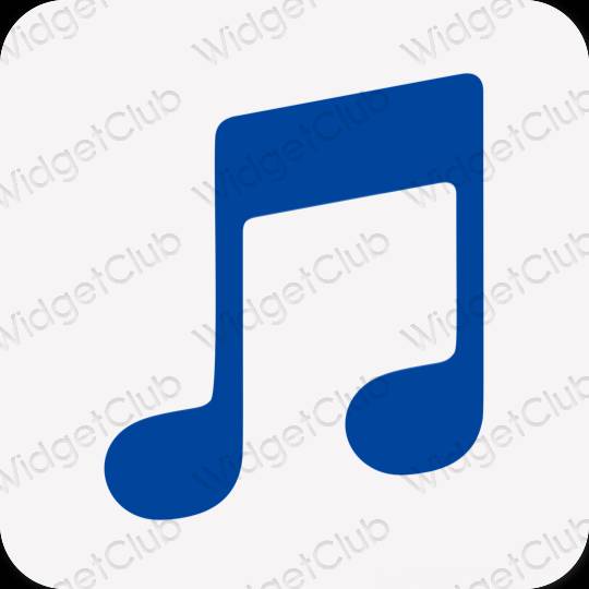 Esthetische Music app-pictogrammen