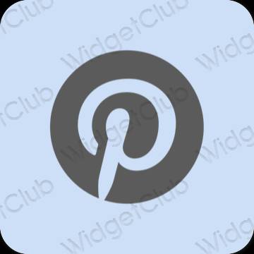 Esthétique mauve Pinterest icônes d'application