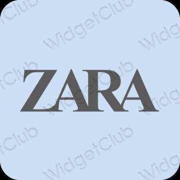 Ästhetisch pastellblau ZARA App-Symbole
