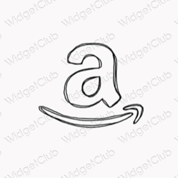 Esthetische Amazon app-pictogrammen