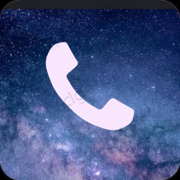 សោភ័ណ ពណ៌ស្វាយ Phone រូបតំណាងកម្មវិធី