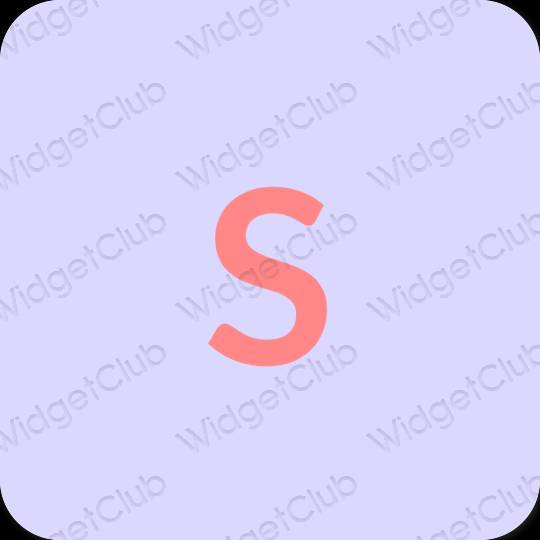 Estetisk pastellblå SHEIN app ikoner