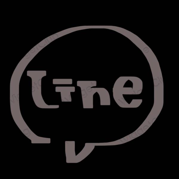 Æstetiske LINE app-ikoner