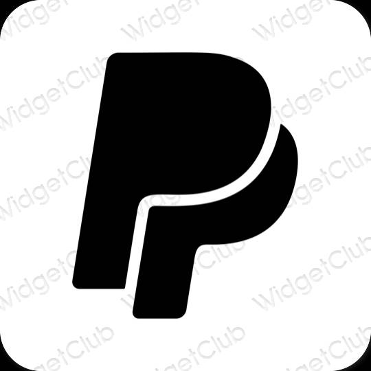 Esthetische Paypal app-pictogrammen