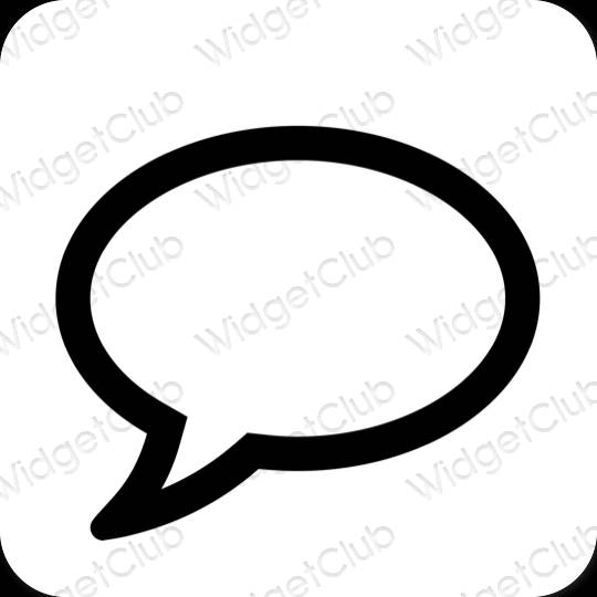 Ästhetische Messages App-Symbole