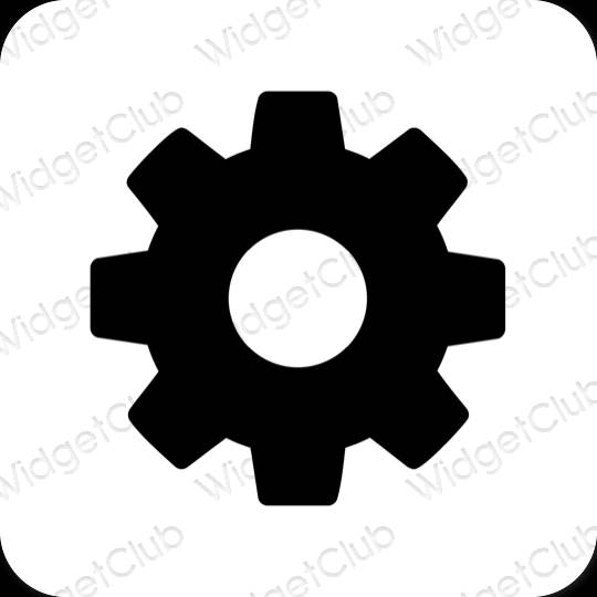 Esthetische Settings app-pictogrammen