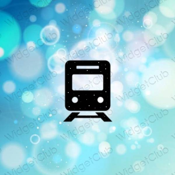 Aesthetic black Yahoo! app icons