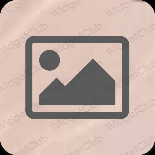 Æstetisk grå Photos app ikoner