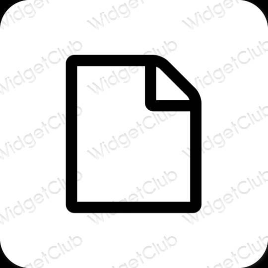 Estética Notes ícones de aplicativos