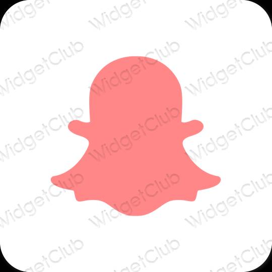 Pictograme pentru aplicații snapchat estetice