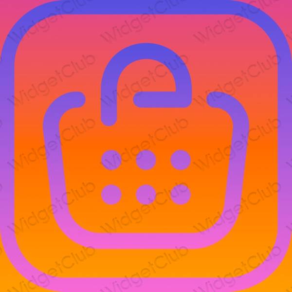 Aesthetic orange AppStore app icons