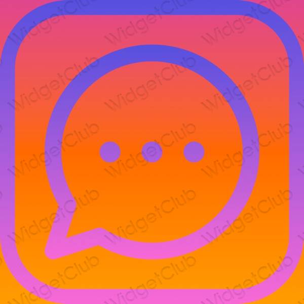 Stijlvol oranje Messages app-pictogrammen