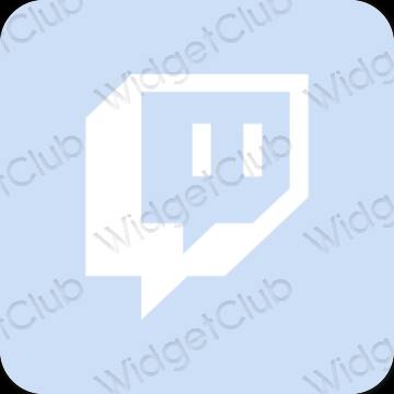 Естетичен лилаво Twitch икони на приложения