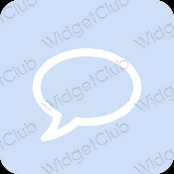 Estetsko vijolična Messages ikone aplikacij