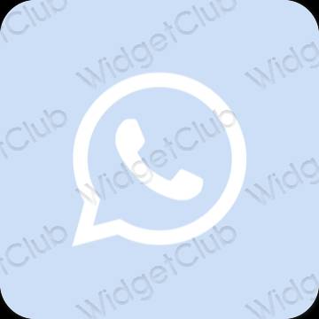 Estetsko vijolična WhatsApp ikone aplikacij